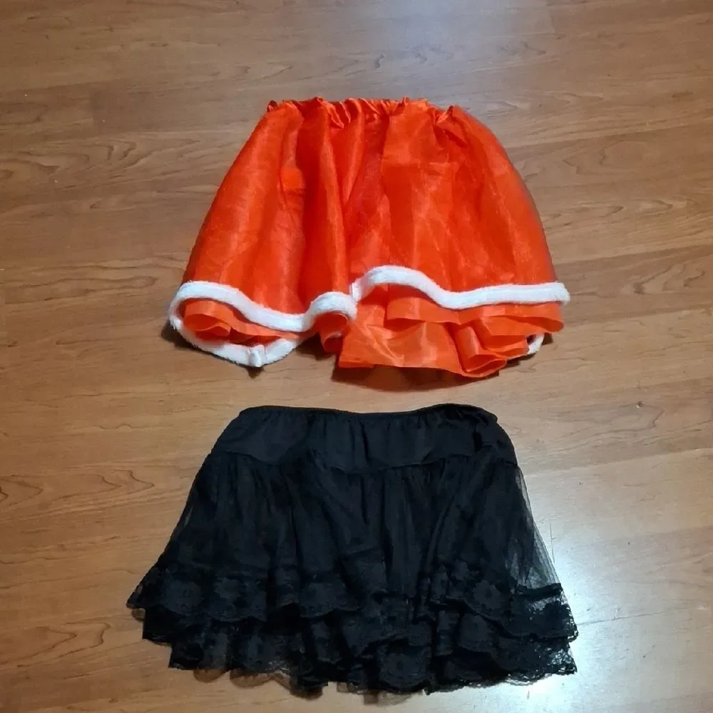 Red and Black Mini Skirt Set (Mis019)